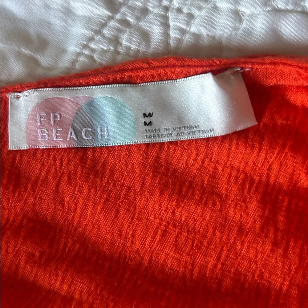 Free people Elegant Orange Maxi Dress Length 58 inches excellent condition - Picture 2 of 9